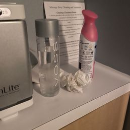 There was also trash in the room when I got there and was told to undress. There was also trash in the room when I got there and was told to undress.