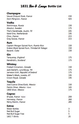 Menu photo 4 1831 Bar & Lounge Washington, DC, DC Menu photo 4 1831 Bar & Lounge Washington, DC, DC
