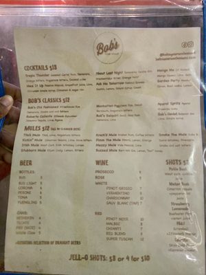 Menu photo 6 Bob's Your Uncle Miami Beach, FL