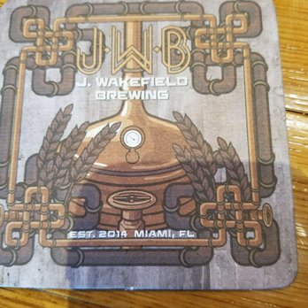 J Wakefield Brewing - The coasters - Breweries Near Me - Miami, Florida