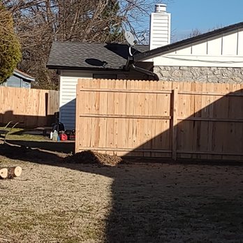 Signature Contracting - Almost finish but had to remove 80' tree - Fences & Gates Near Me Signature Contracting - Almost finish but had to remove 80' tree - Fences & Gates Near Me