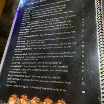 Hoshi Sushi - menu - Sushi Bars Near Me - Fullerton, California