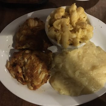 Mama's on the Half Shell - Double Crab Cakes with mash and Mac. - Bars Near Me - Baltimore, Maryland