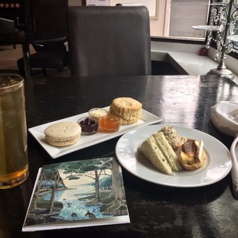 TeaHaus - English quickie with a chicken salad sandwich, a cucumber and cream cheese sandwich, and a Brie and baguette sandwich. - Macarons Near Me - Ann Arbor, Michigan