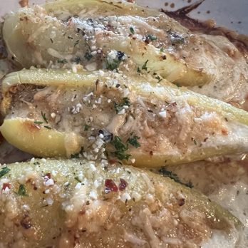 The Italian Village - Stuffed hot banana peppers are difficult to prepare to the point of excellence. Italian village has done it. - Italian Near Me - Depew, New York The Italian Village - Stuffed hot banana peppers are difficult to prepare to the point of excellence. Italian village has done it. - Italian Near Me - Depew, New York