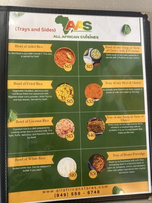 Menu photo 4 All African Cuisines Santa Ana, CA Menu photo 4 All African Cuisines Santa Ana, CA