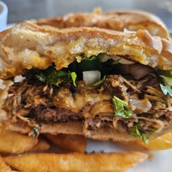 423 Taco - Birria burger closeup