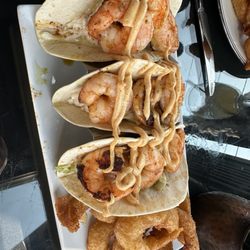 1864 Steakhouse - Shrimp tacos