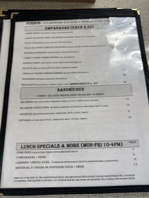 Menu photo 5 Furnos Rancho Cucamonga, CA Menu photo 5 Furnos Rancho Cucamonga, CA