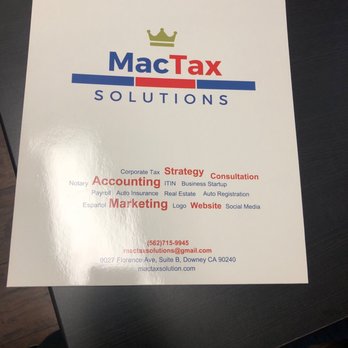 MacTax Solutions - Tax solutions - Tax Services Near Me - Downey, California