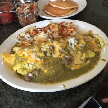 Amy's Cafe - Chile verde omelet.. - Diners Near Me - Riverside, California