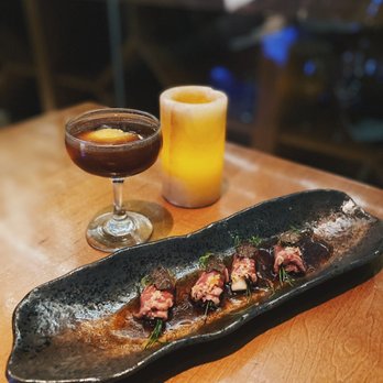 Roka Akor - Chicago - Prime Beef Tataki, Fresh Shaved Truffle, Truffle Jus, Pickled Daikon* - Sushi Bars Near Me - Chicago, Illinois