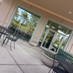 J Cafe - Outside. Plenty of chairs and tables.