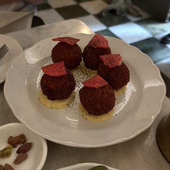 Caffe La Tana - Pine Mushroom Arancini ($20) - Cafes Near Me - Vancouver, British Columbia Caffe La Tana - Pine Mushroom Arancini ($20) - Cafes Near Me - Vancouver, British Columbia
