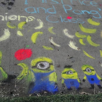 Backesto Park - Minions @Chalk Art Festival 2015 - Parks Near Me - San Jose, California