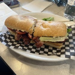 Helmut's Sausage Kitchen - BLT, so good! Freshly cut bacon cooked for us, who does that?!