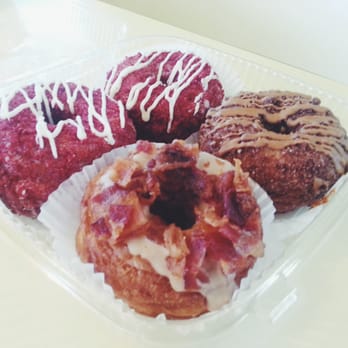 Bakers Donuts - Red velvet, Cali  and maple bacon! - Donuts Near Me - Sacramento, California