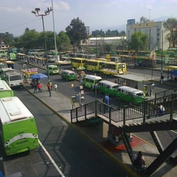 Paradero Estadio Azteca - Vista desde el Andén A del paradero