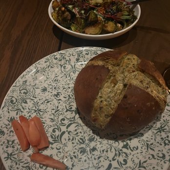 HIDE+SEEK - Brussel sprouts and French onion bread - New American Near Me - Chicago, Illinois