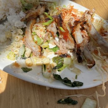 Duke's La Jolla - Forgot to take a picture before... destroyed the Ribs and Chicken Plate - New American Near Me - La Jolla, California Duke's La Jolla - Forgot to take a picture before... destroyed the Ribs and Chicken Plate - New American Near Me - La Jolla, California