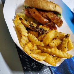 Boss Business - Big Texas Burger and fries unwrapped
