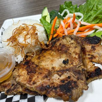 Bee The BanhMi - Pork Chop and rice! - Vietnamese Near Me - Calgary, Alberta