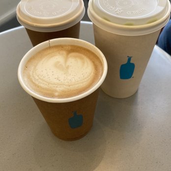 Blue Bottle Coffee - Pasadena - Cold matcha  latte, sweet latte and a regular lattes. My favorite by far is the sweet latte so Onolicious - Coffee & Tea Near Me - Pasadena, California