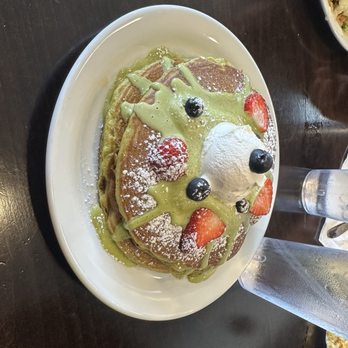 Aragon House Cafe - Matcha Pancakes - Breakfast & Brunch Near Me - Bellflower, California Aragon House Cafe - Matcha Pancakes - Breakfast & Brunch Near Me - Bellflower, California
