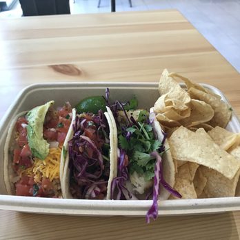 Me Gusta Tacos - 3 tacos plate! I must say the fish was worth the price of admission! - Tacos Near Me - Henderson, Nevada