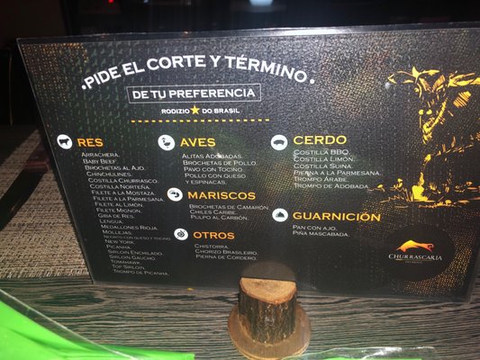 Menu photo 1 Churrascaria Do Brasil Tijuana, BCN