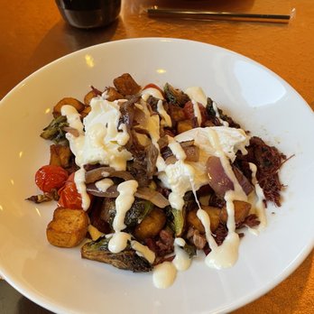 Another Broken Egg Cafe - Seasonal special - corned beef and brussel sprouts - Breakfast & Brunch Near Me - Pensacola, Florida Another Broken Egg Cafe - Seasonal special - corned beef and brussel sprouts - Breakfast & Brunch Near Me - Pensacola, Florida