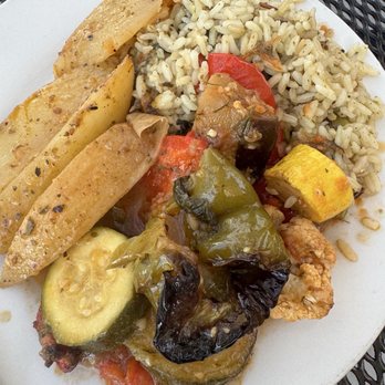 Boston Fish Market - Side of rice and veggies - Seafood Near Me - Des Plaines, Illinois