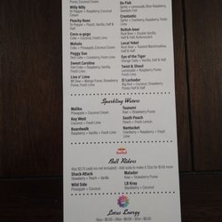 The Soda Shack - Menu back.