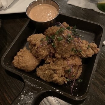 Bosscat Kitchen & Libations - fried oysters- so inexplicably horrible! - New American Near Me - Irvine, California