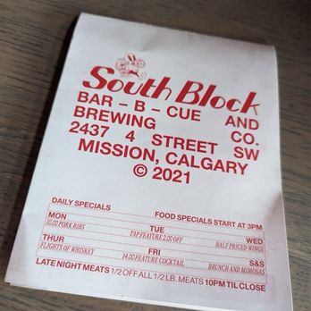 South Block Barbecue & Brewing - Barbeque Near Me - Calgary, Alberta South Block Barbecue & Brewing - Barbeque Near Me - Calgary, Alberta