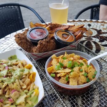 Miami Kava & Community - Angry Mac, bowl of Chili and 'wings' with fries. - Lounges Near Me - Miami, Florida Miami Kava & Community - Angry Mac, bowl of Chili and 'wings' with fries. - Lounges Near Me - Miami, Florida