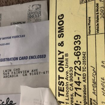 A-1 Automotive - A1 smog check receipt - Tires Near Me - Cypress, California