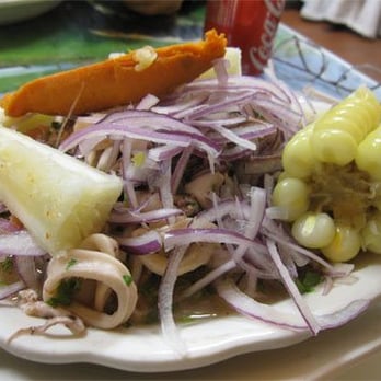 Anticucheria Peruana - Seafood w/ big ass corn - Latin American Near Me - Norwalk, California