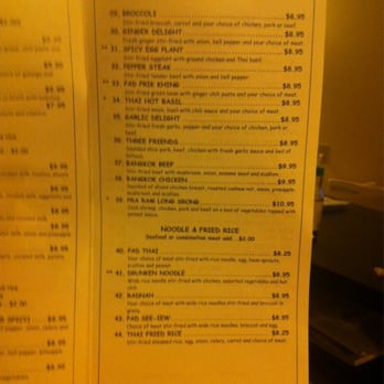 Thai Chef - 3rd page take out menu - Thai Near Me - Fort Walton Beach, Florida