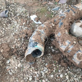 AAM Plumbing Services - Dent made by roots crushing over the sewer pipes. - Plumbing Near Me - Maricopa, Arizona