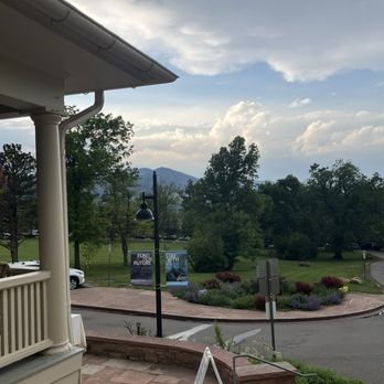 Chautauqua Park - View from the dining hall front porch. Lush and green in June - Parks Near Me - Boulder, Colorado