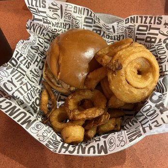 4th Street Grille - Grilled chicken sandwich with onion rings - American Near Me - Alamosa, Colorado