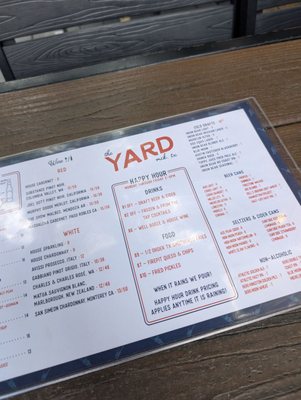 Menu photo 2 The Yard McKinney, TX Menu photo 2 The Yard McKinney, TX
