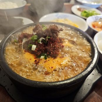Parksanbal - Spicy Beef and cabbage soup with rice - Korean Near Me - Flushing, New York