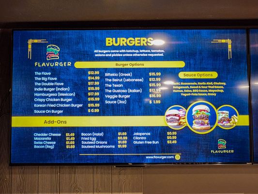 Menu photo 1 Flavurger Toronto, ON Menu photo 1 Flavurger Toronto, ON
