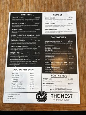 Menu photo 4 The Nest: A Brunch Joint Bellflower, CA Menu photo 4 The Nest: A Brunch Joint Bellflower, CA