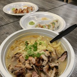 Ramen with added on chicken