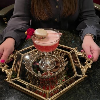Vanderpump A Paris - "Bon Anni-Versailles" drink. The most fun presentation! And delicious - French Near Me - Las Vegas, Nevada Vanderpump A Paris - "Bon Anni-Versailles" drink. The most fun presentation! And delicious - French Near Me - Las Vegas, Nevada