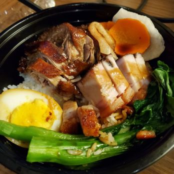 Dim Sum Sam - Two Item Combo over Rice, pork belly ND roasted duck - Barbeque Near Me - New York, New York