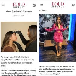 Beauty Room by J brows - Jordana Monteiro featured on Bold Journey local article on news paper